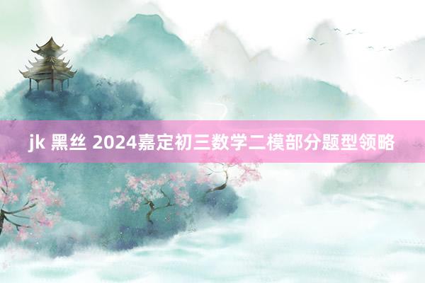 jk 黑丝 2024嘉定初三数学二模部分题型领略